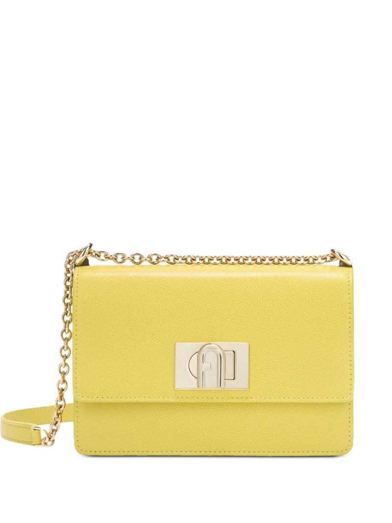 arch logo grained leather crossbody 1
