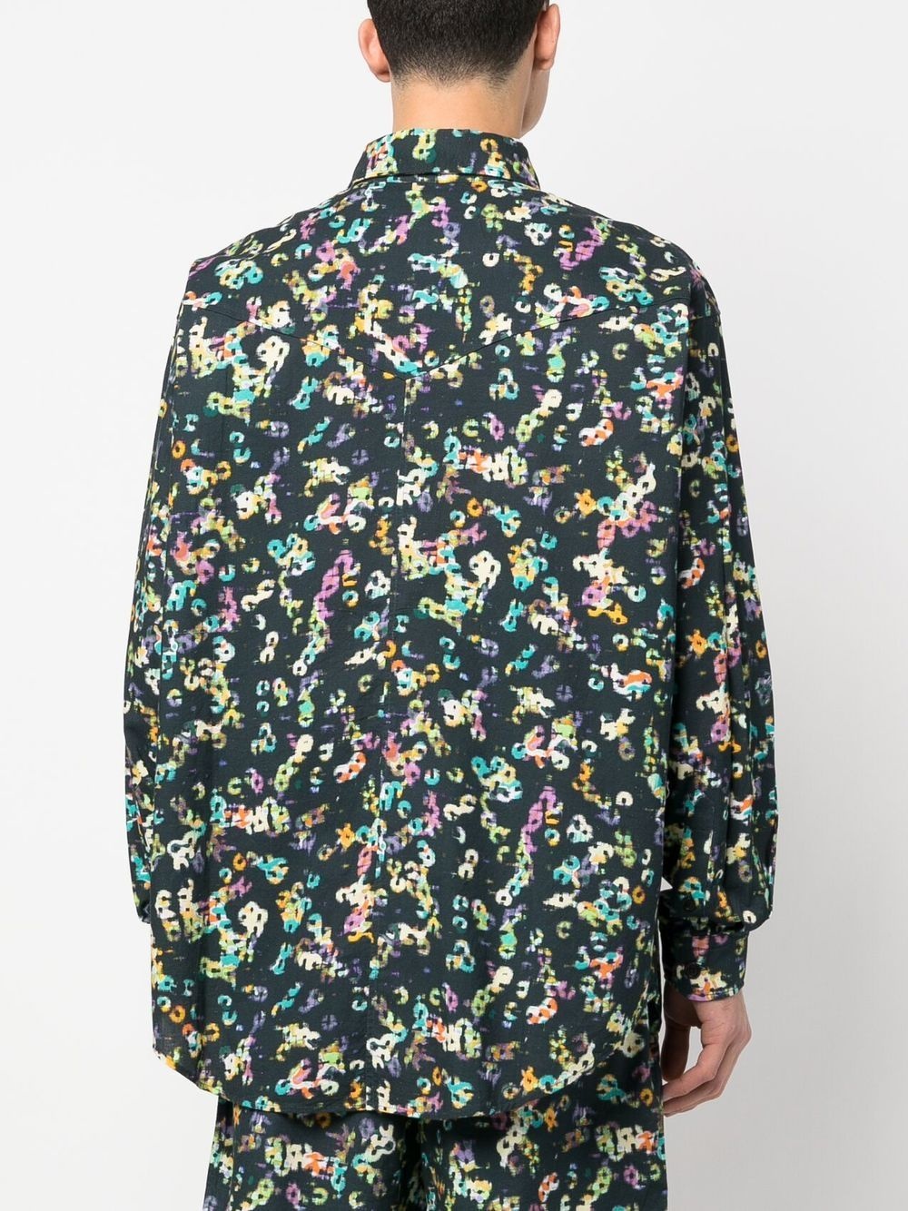 graphic-print long-sleeved shirt - 4