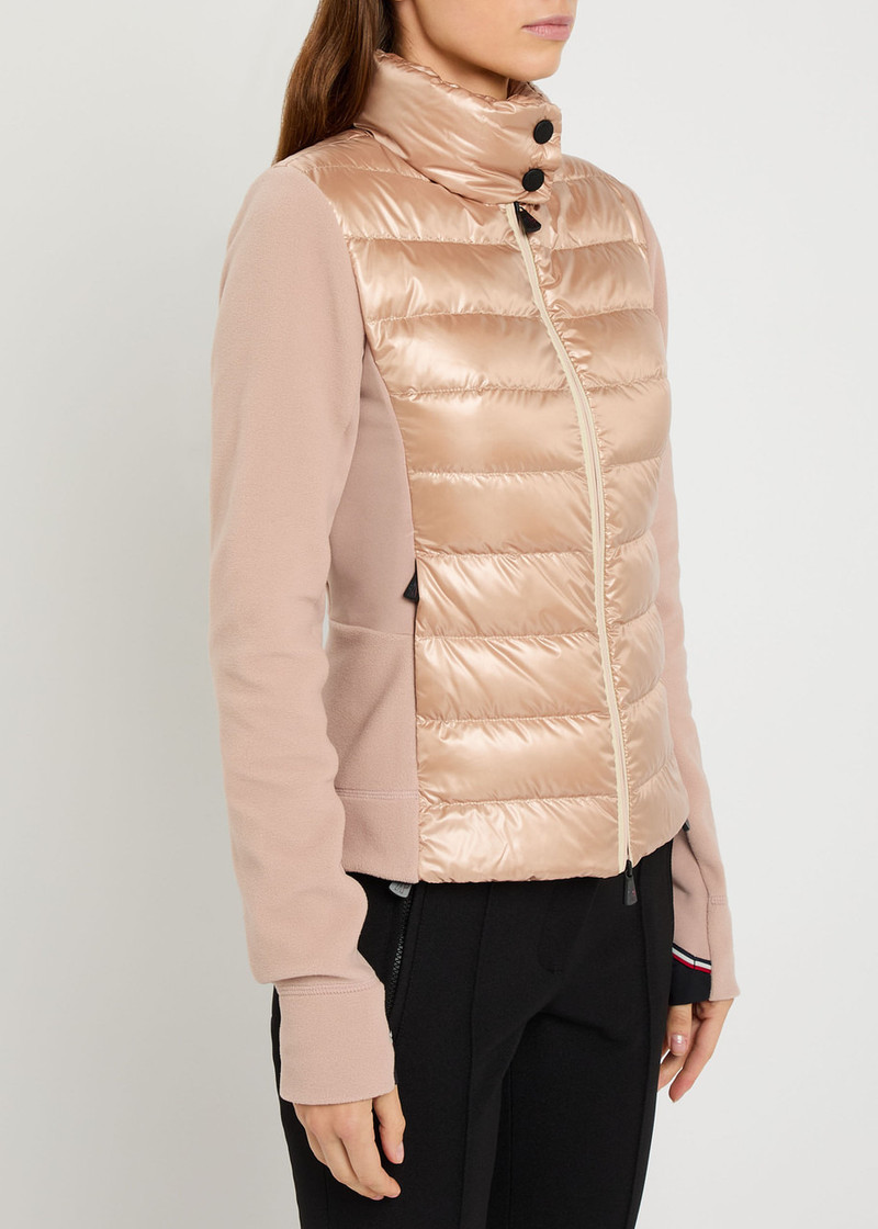 Moncler Moncler Quilted zip up Fleece Jacket outlook