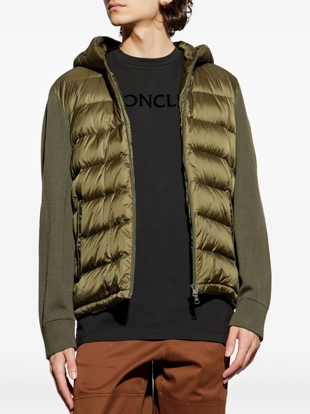 panelled cardigan - 3