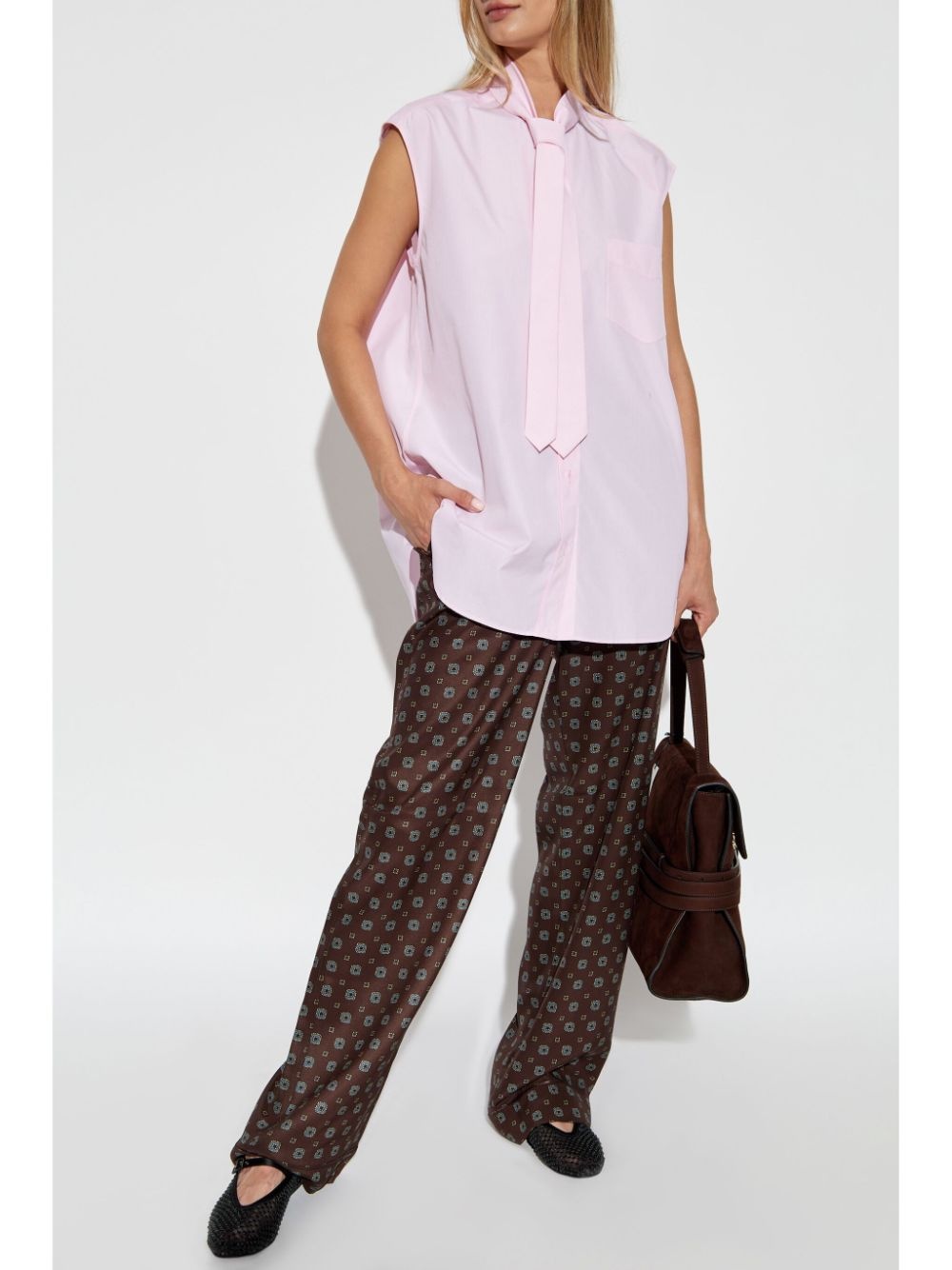 geometric-print trousers - 2