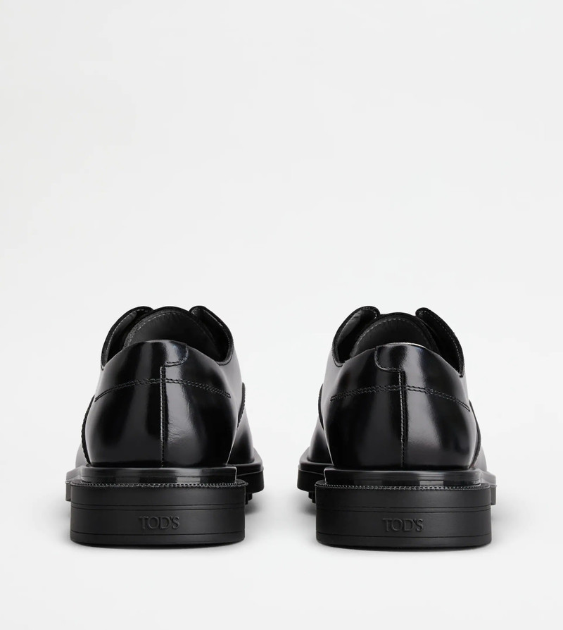 TOD'S LACE-UPS IN LEATHER - BLACK 3