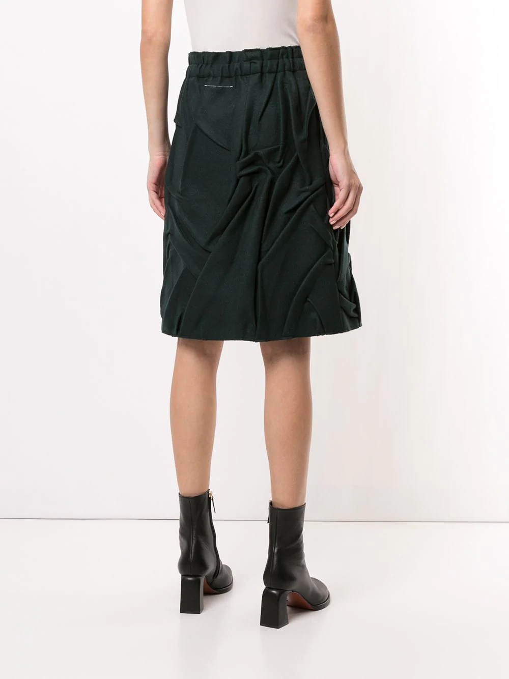 ruched high-waisted skirt - 4