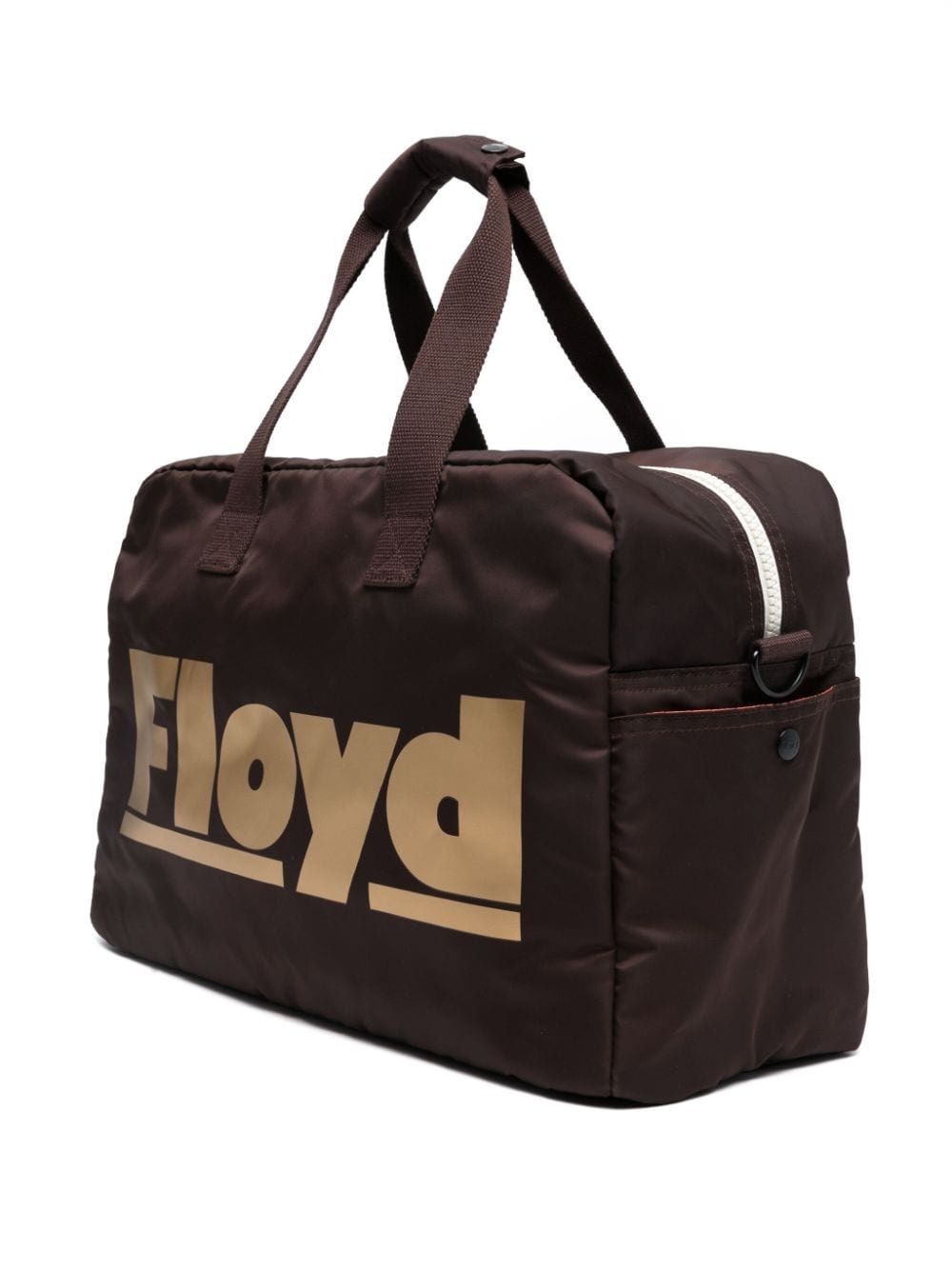 logo-print zip-fastening holdall - 2