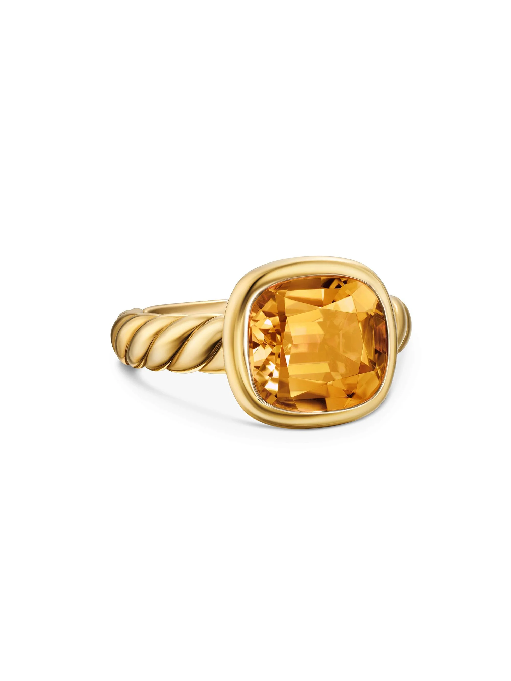 Women's DY Mercer Stone Ring in 18K Yellow Gold - Citrine - 1