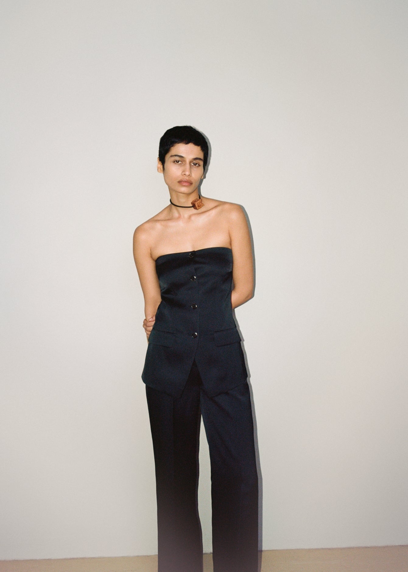 Tailored Tech-Satin Vest - 6