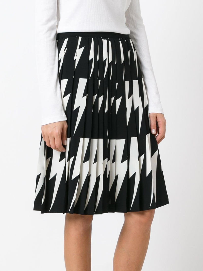 lightning bolt pleated skirt 3