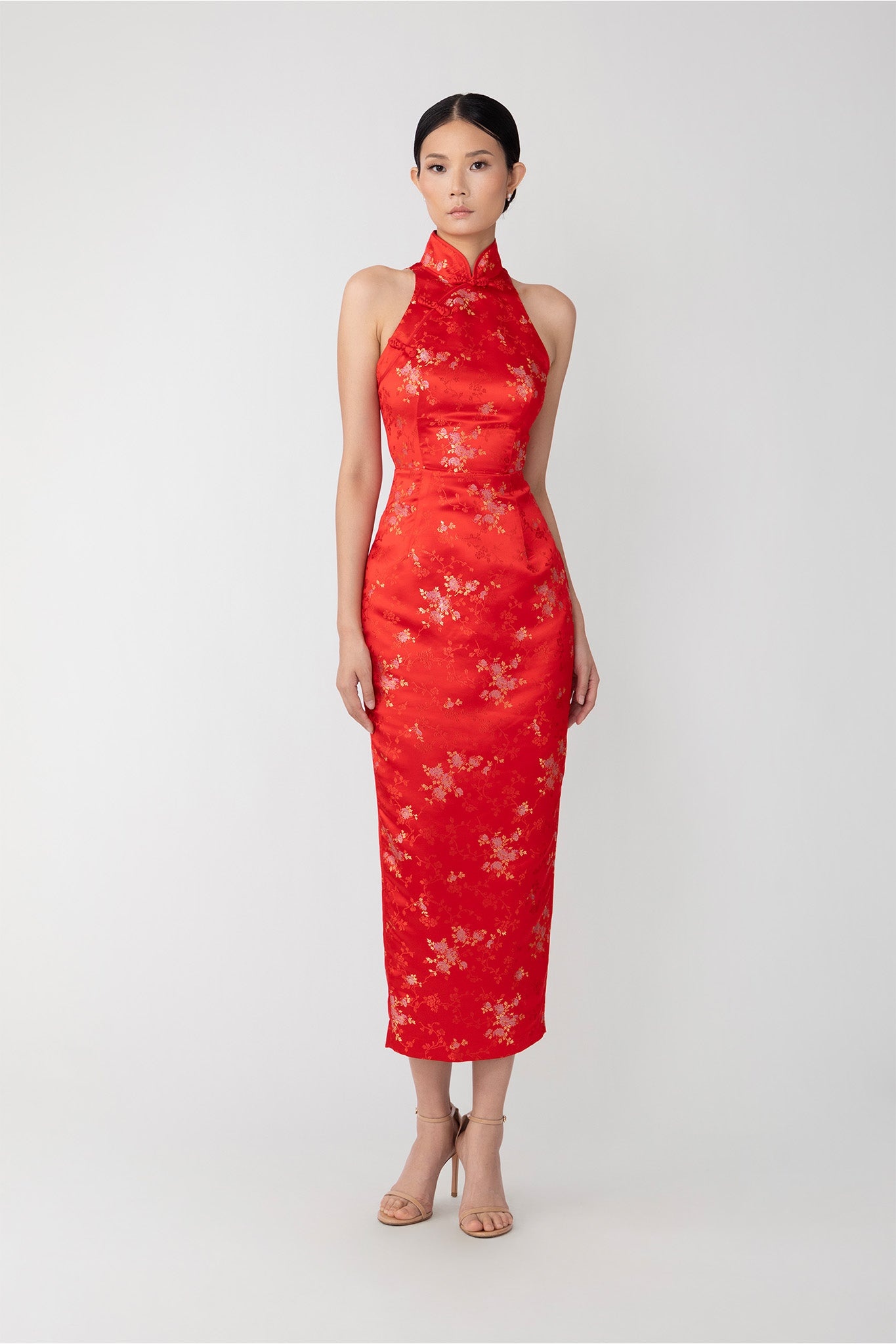 JILL CHINESE JACQUARD PENCIL DRESS - 5