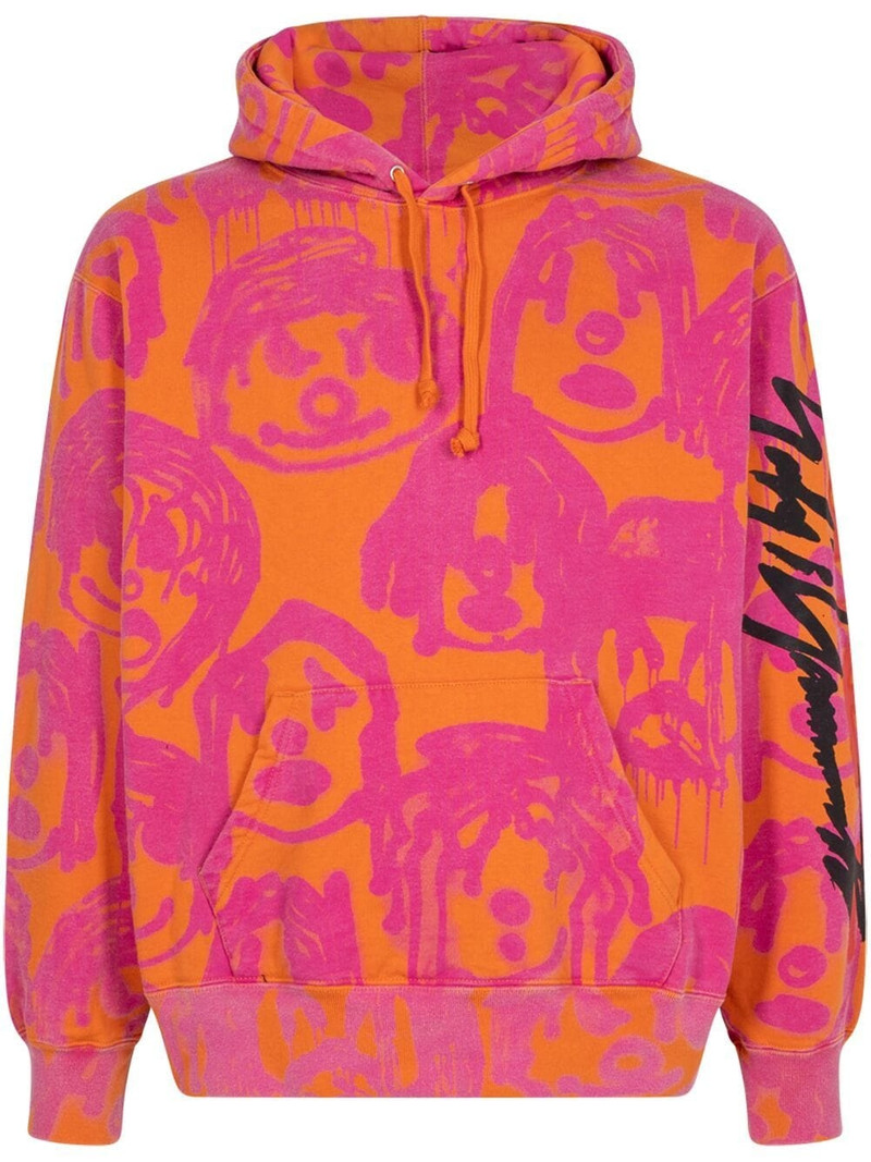 x Yohji Yamamoto graphic-print hoodie - 1