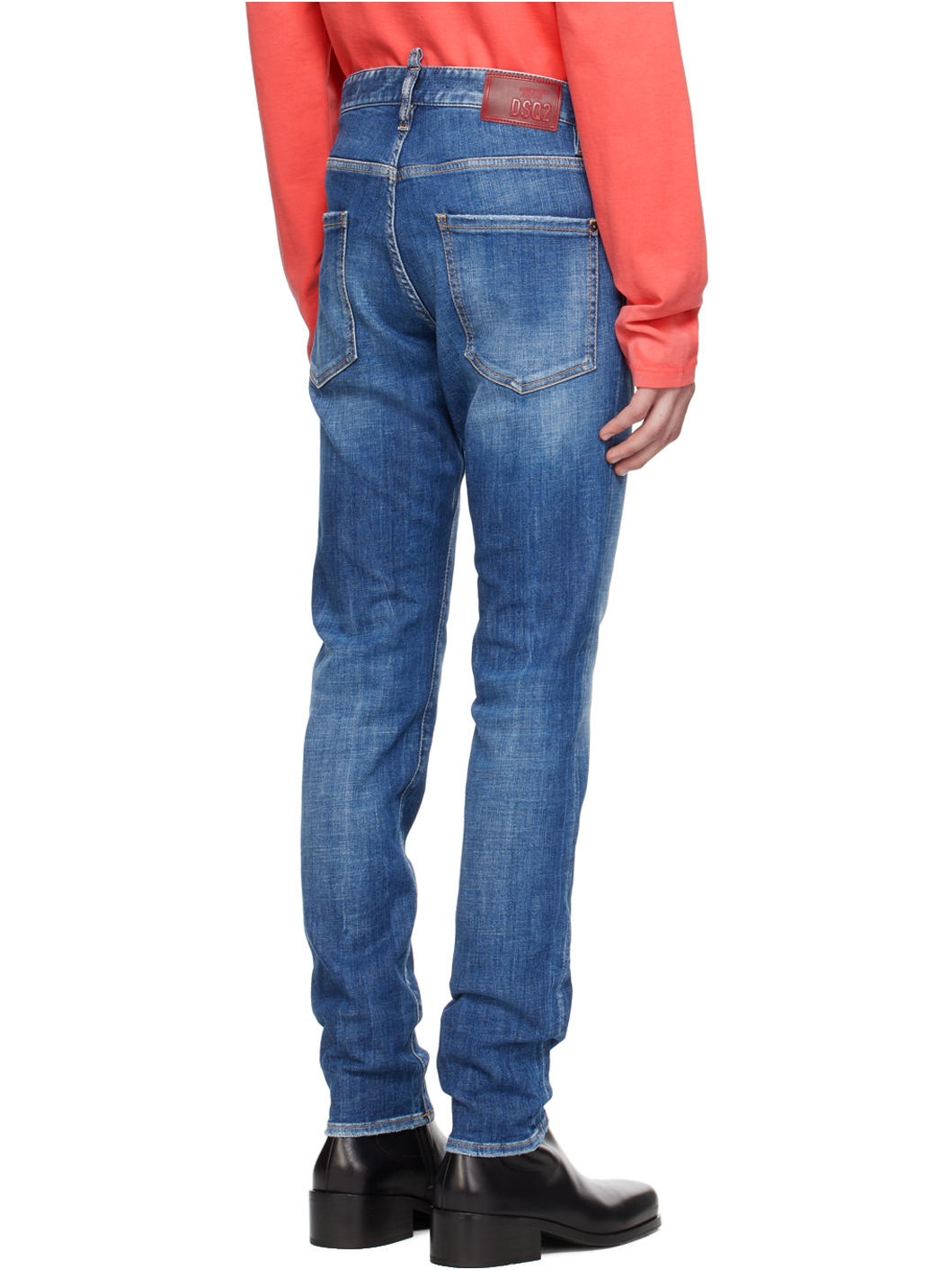 Blue Medium Easy Wash Cool Guy Jeans - 3