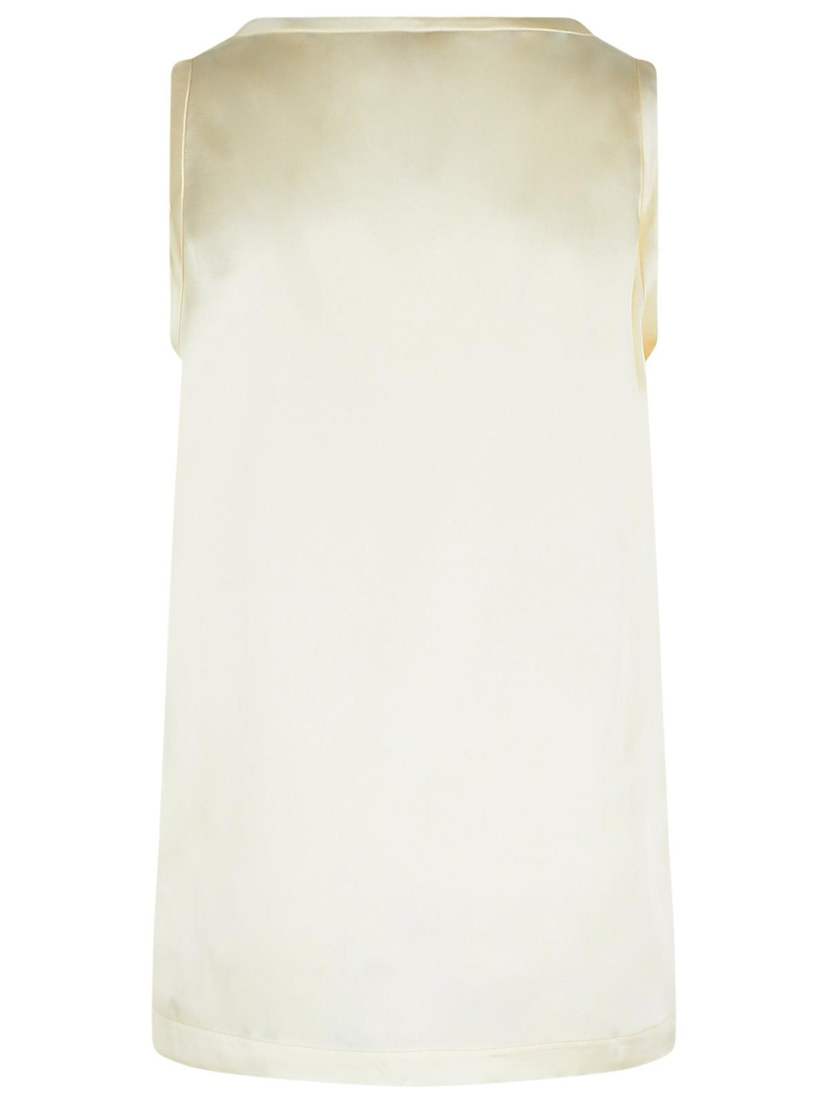 Lisa Yang 'Scoop' Ivory Silk Tank Top Women - 3