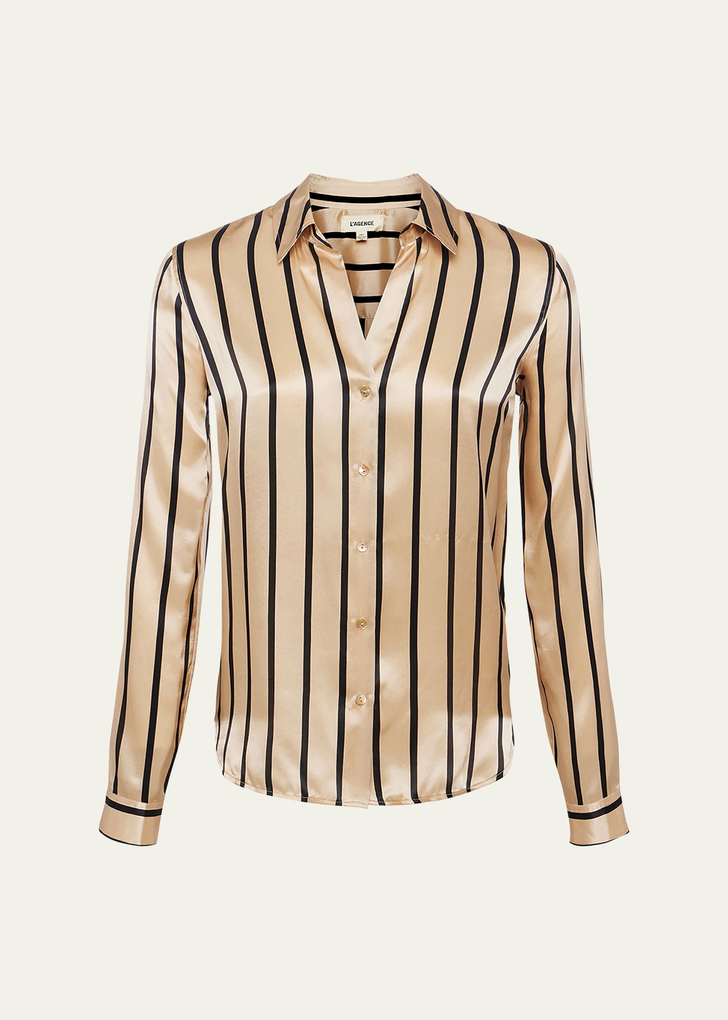 Tyler Striped Silk Blouse - 1