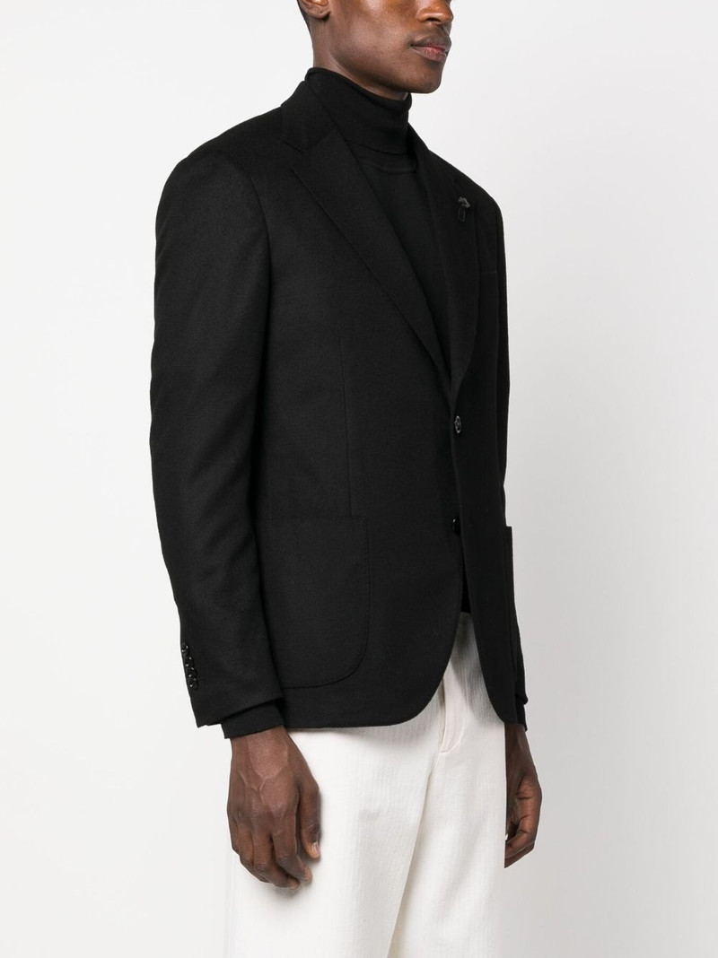 single-breasted wool-cashmere blazer 3