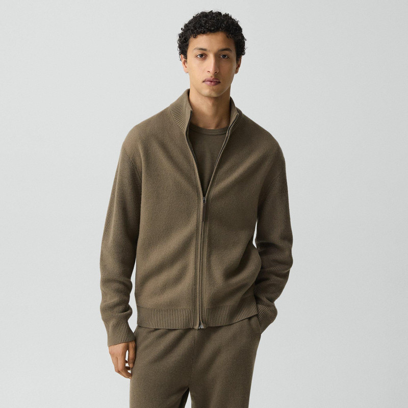 Turtleneck Cardigan in Boiled Wool 2