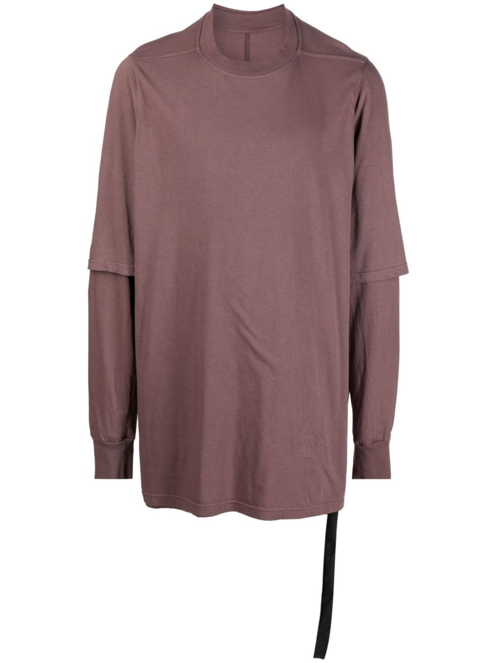 layered crew-neck T-shirt - 1