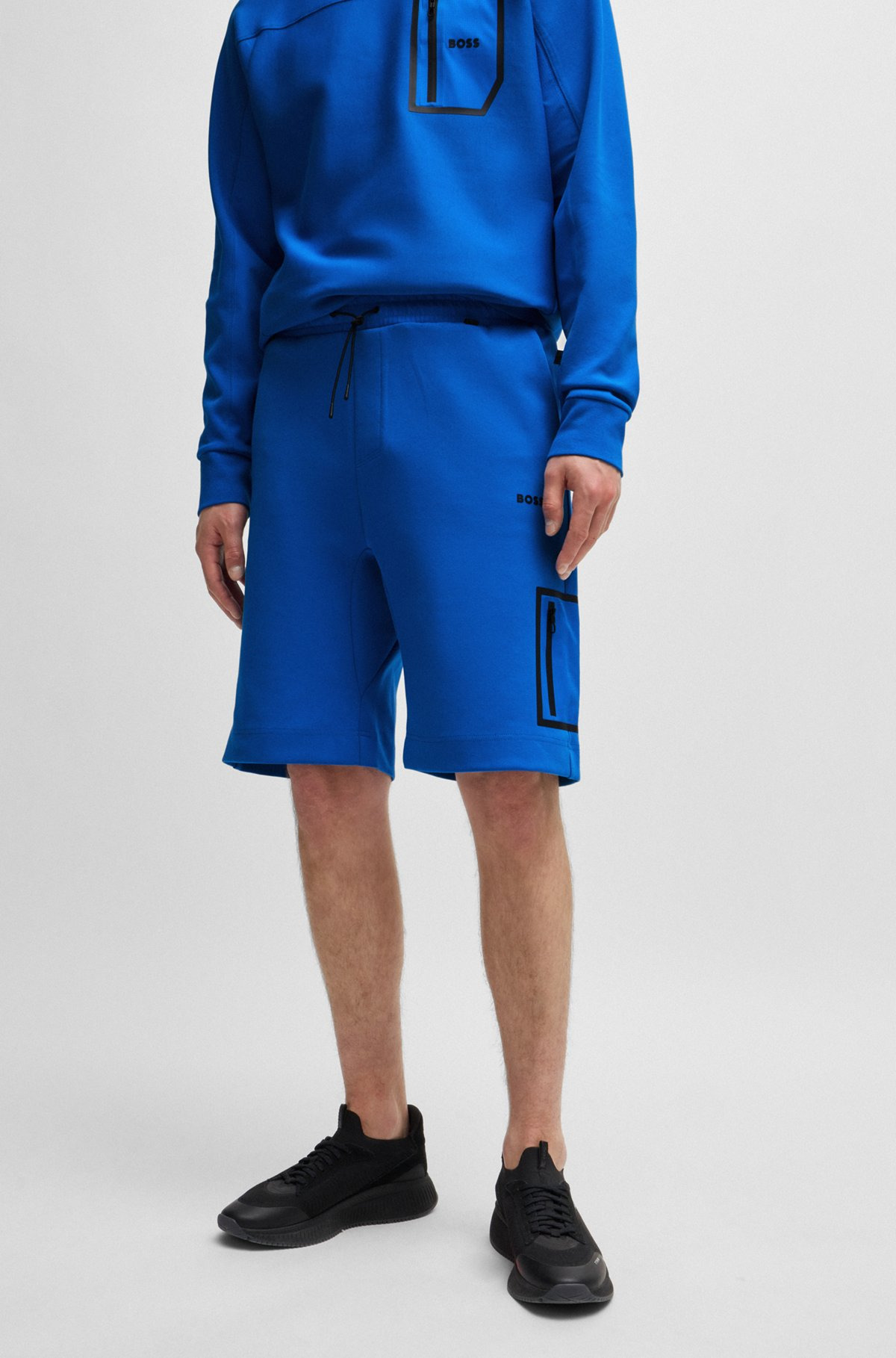 SHORTS WITH DECORATIVE REFLECTIVE LOGO - 2