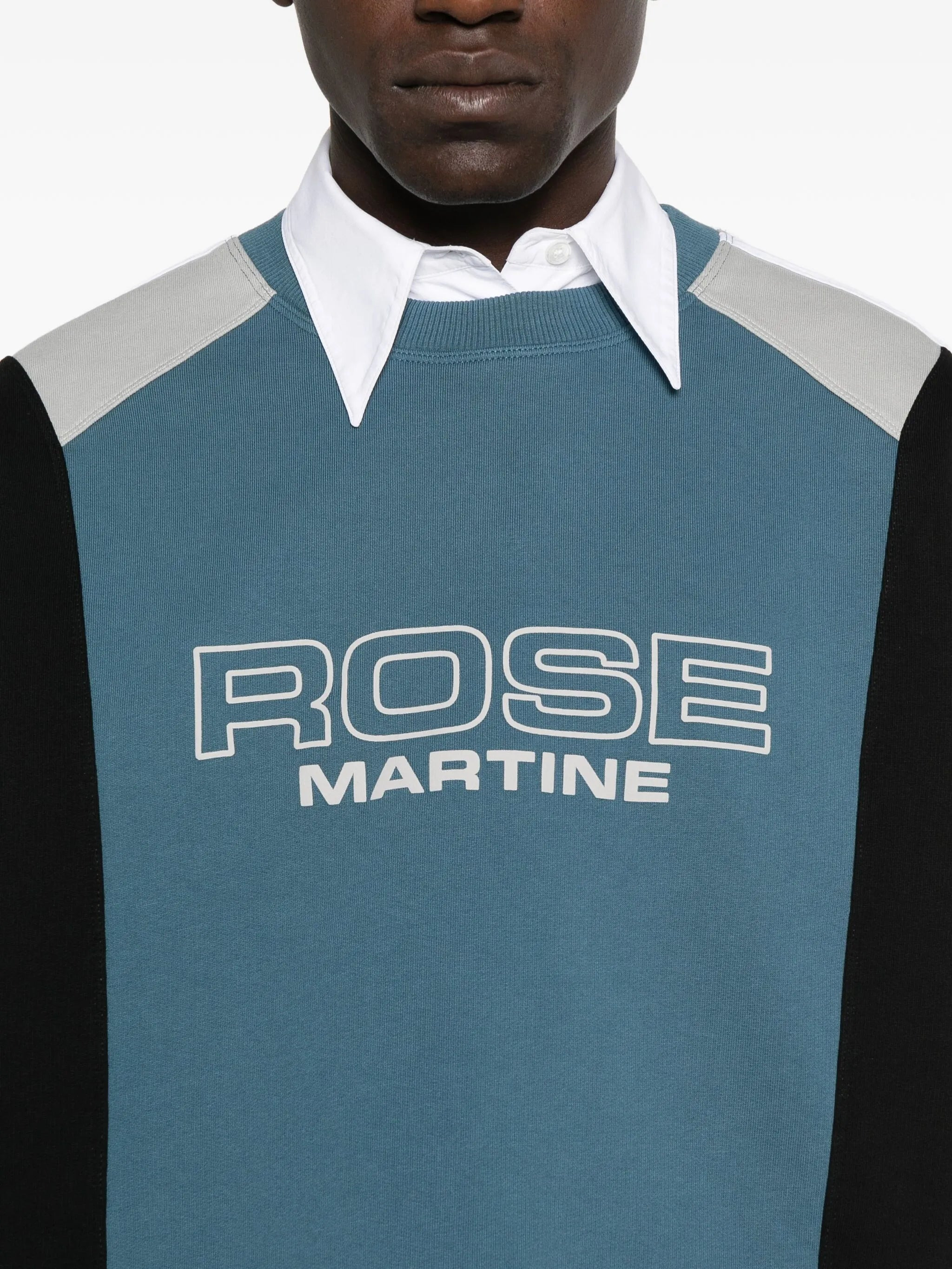 Martine Rose Panelled Striped Sweatshirt - 5