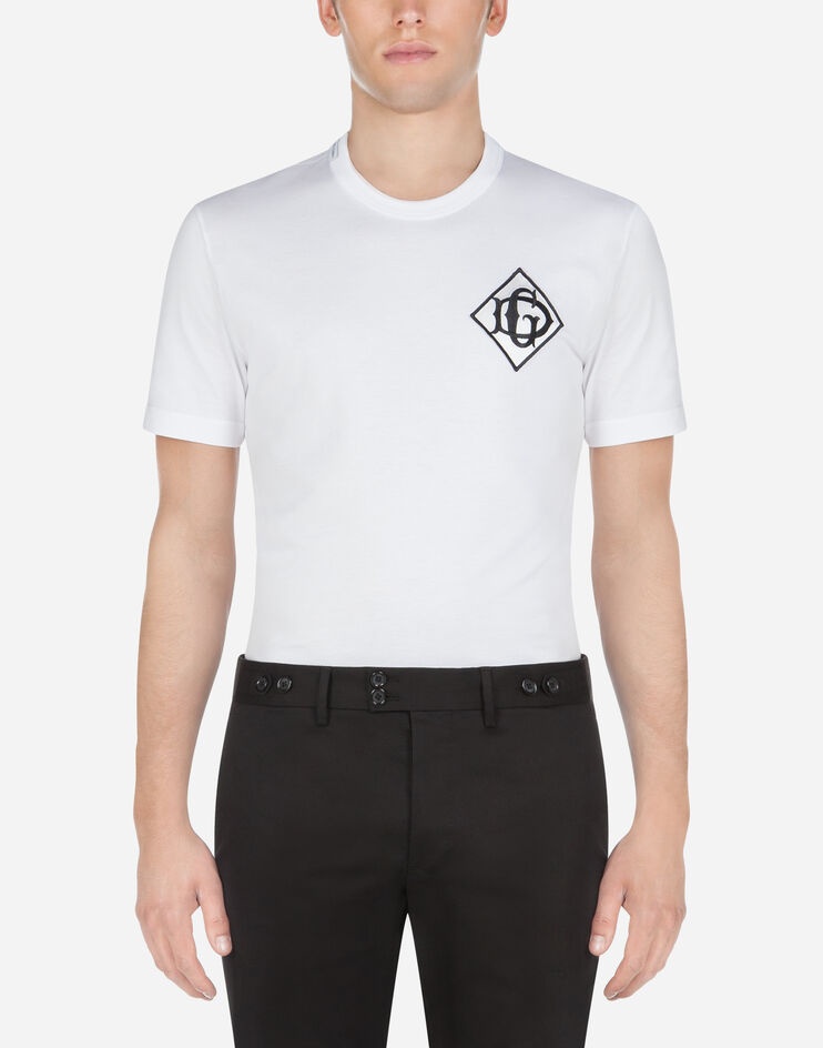 Cotton t-shirt with DG logo - 1