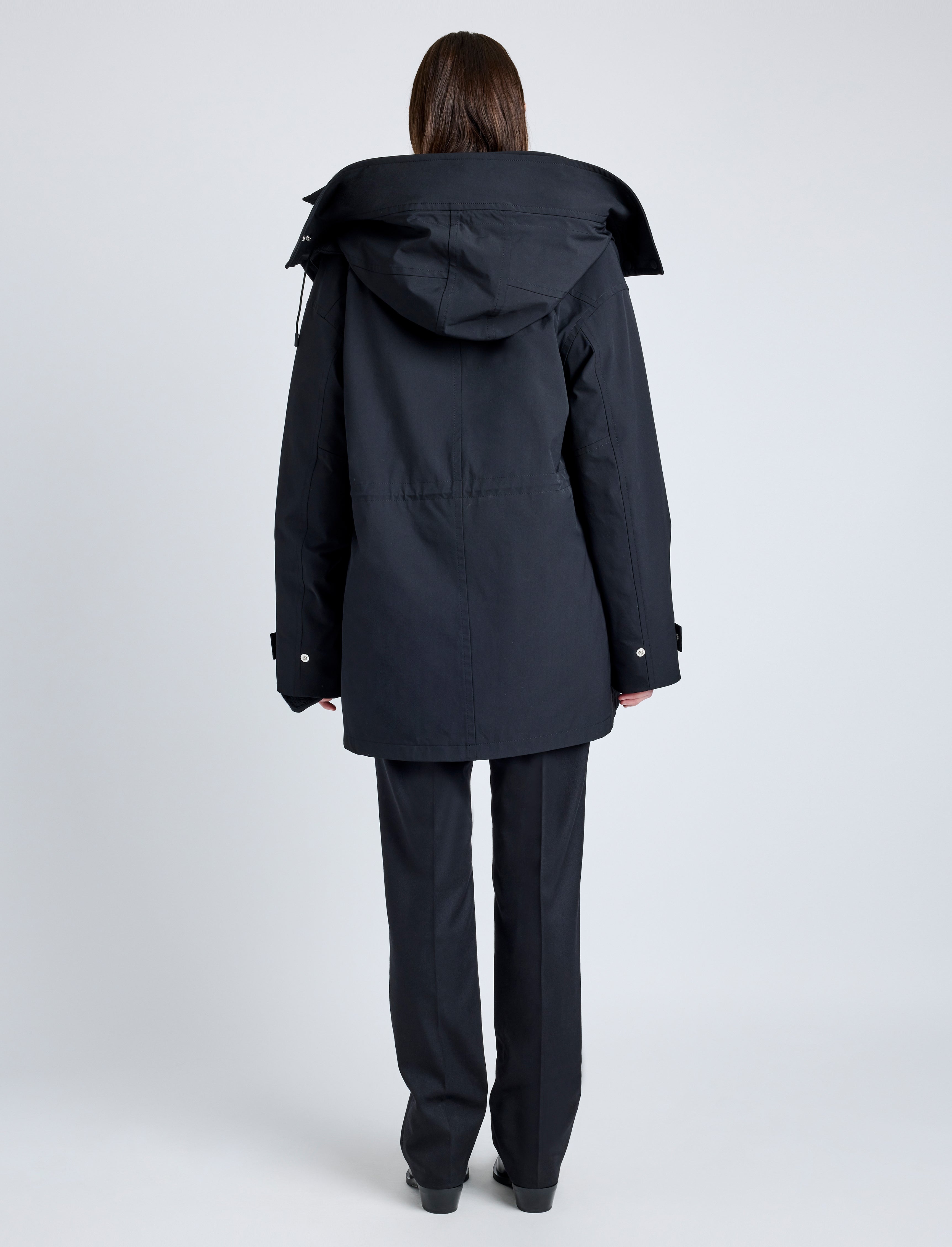 Wilder Coat in Stretch Nylon with Fleece Lining - 5