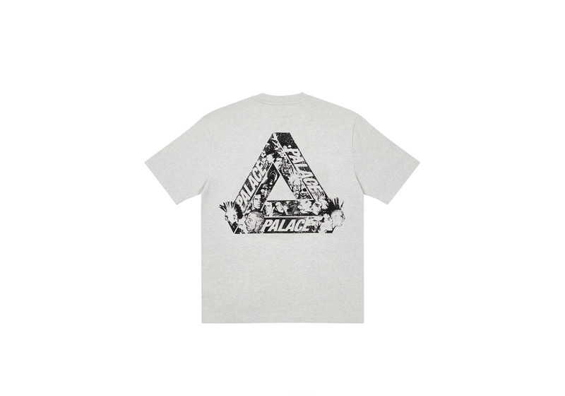 TRI-HEADS T-SHIRT GREY MARL - 1