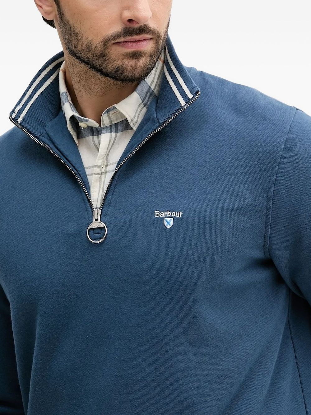 half-zip high-neck sweatshirt - 3