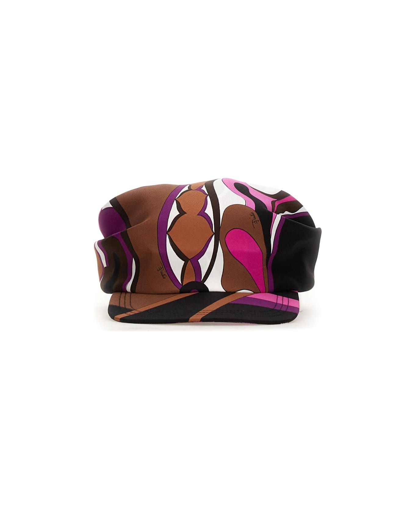 Orchid Print Hat - 1