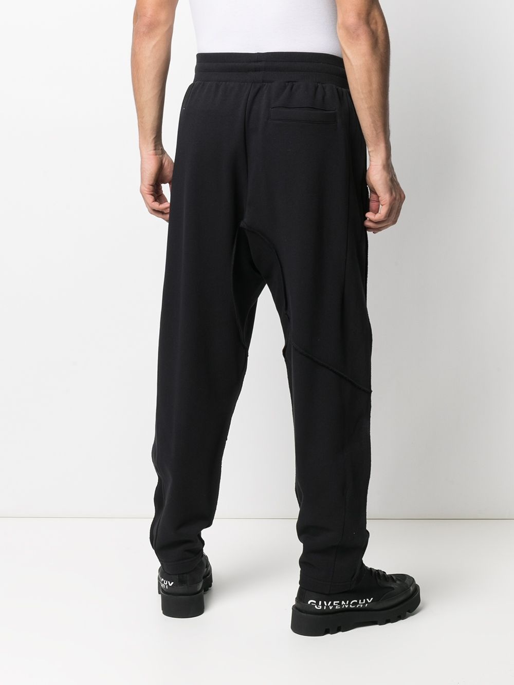 drop-crotch track pants - 4