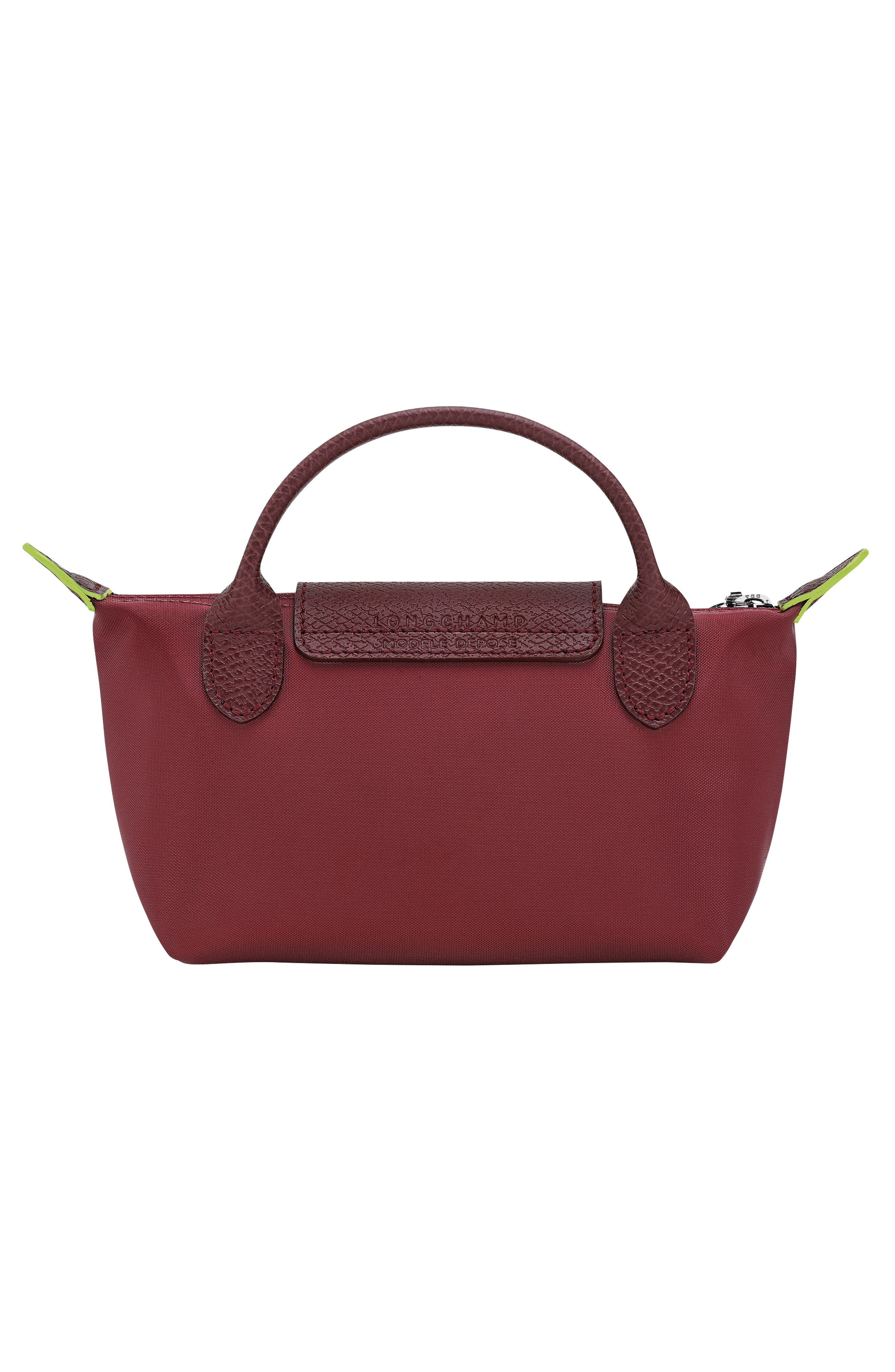Longchamp Le Pliage Recycled Canvas Cosmetics Case in Pomegranate at Nordstrom - 3