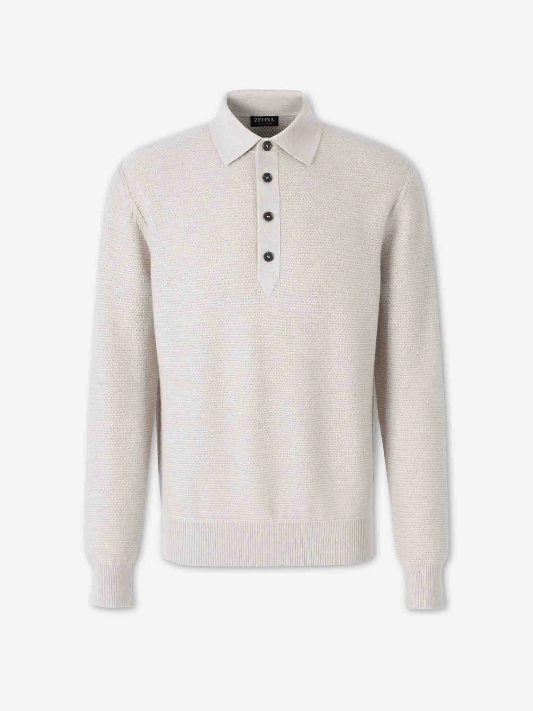 CASHMERE POLO NECK SWEATER - 1