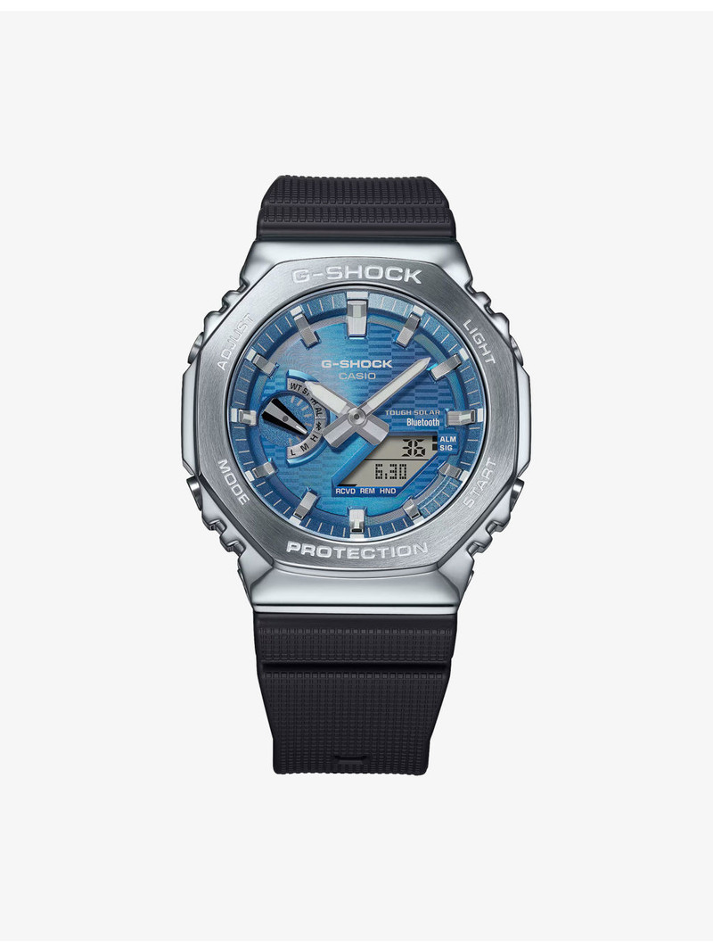 GBM-2100A-2BER Stainless-Steel and Resin Quartz Watch 1