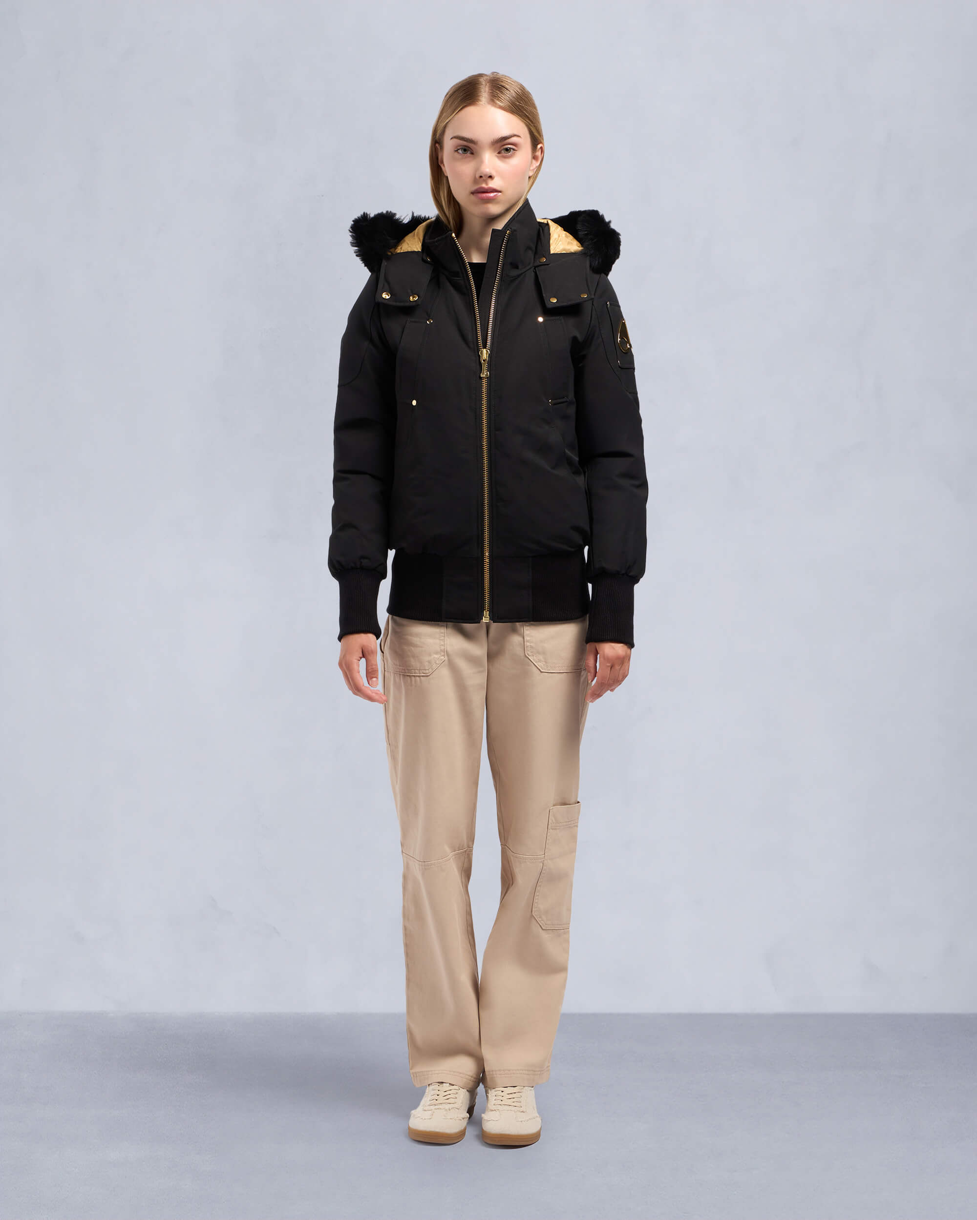 GOLD DEBBIE BOMBER NEOSHEAR - 2