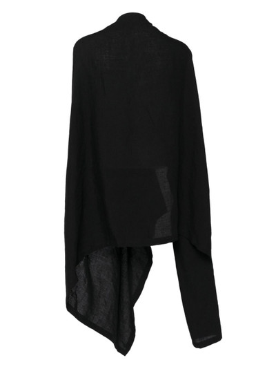 Yohji Yamamoto draped linen jacket outlook