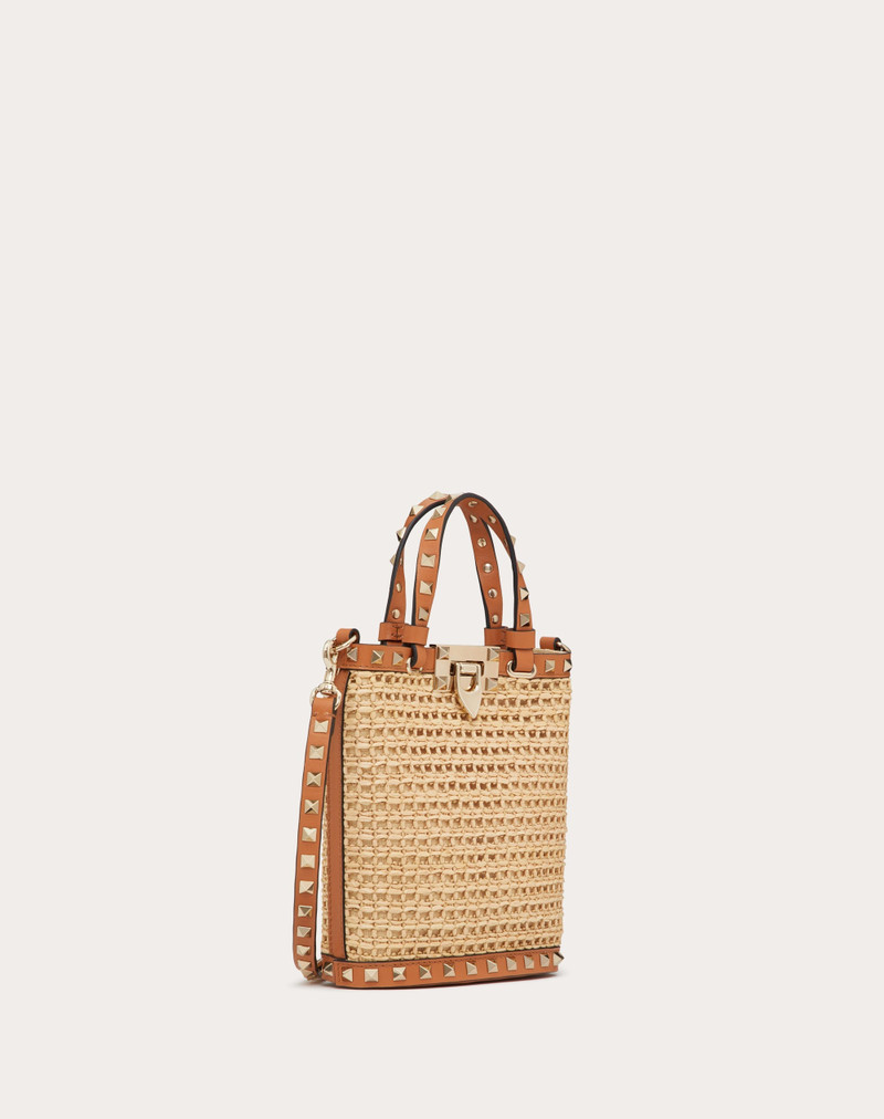 MINI ROCKSTUD RAFFIA SHOULDER BAG 3