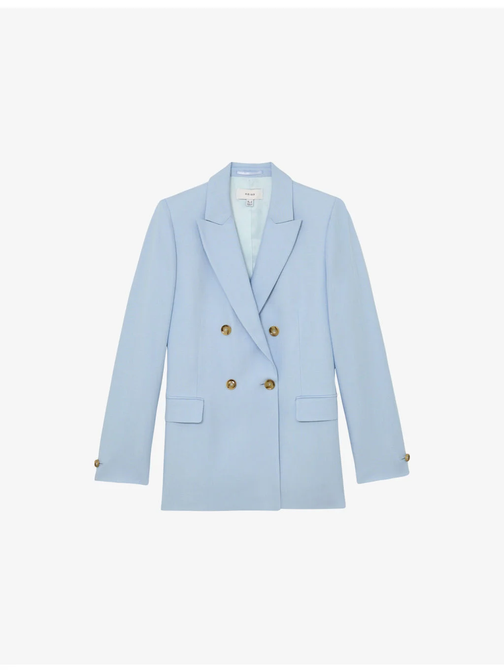 Magda Peak-Lapel Double-Breasted Woven Blazer - 1