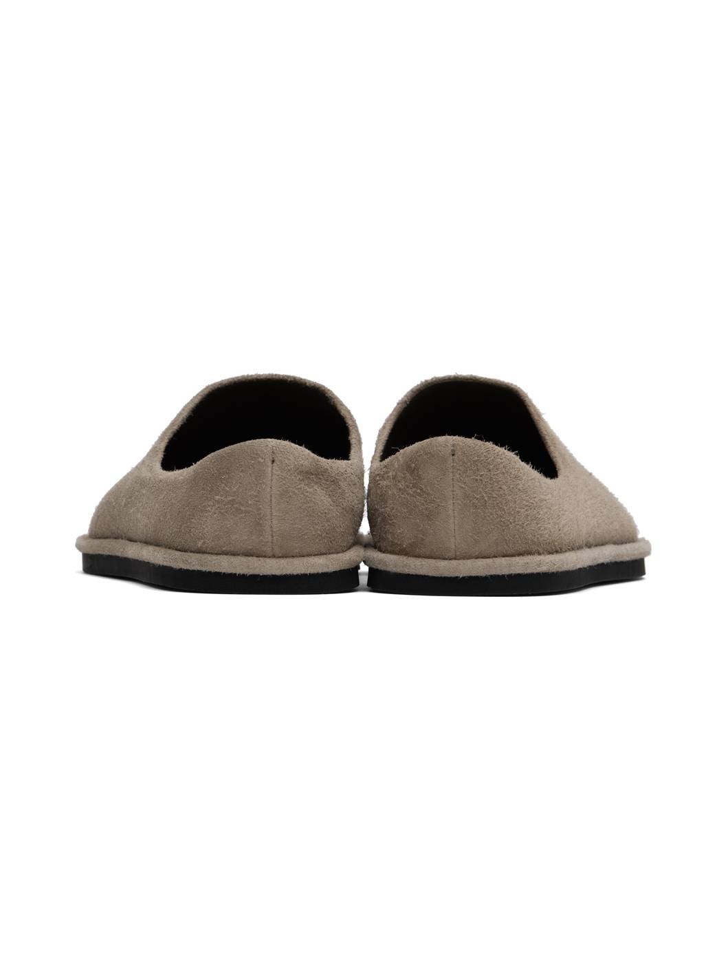 Beige Suede Slippers - 2