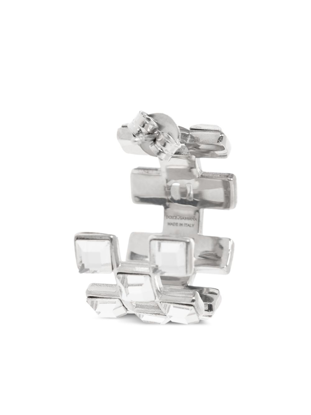 crystal hoop earring - 3