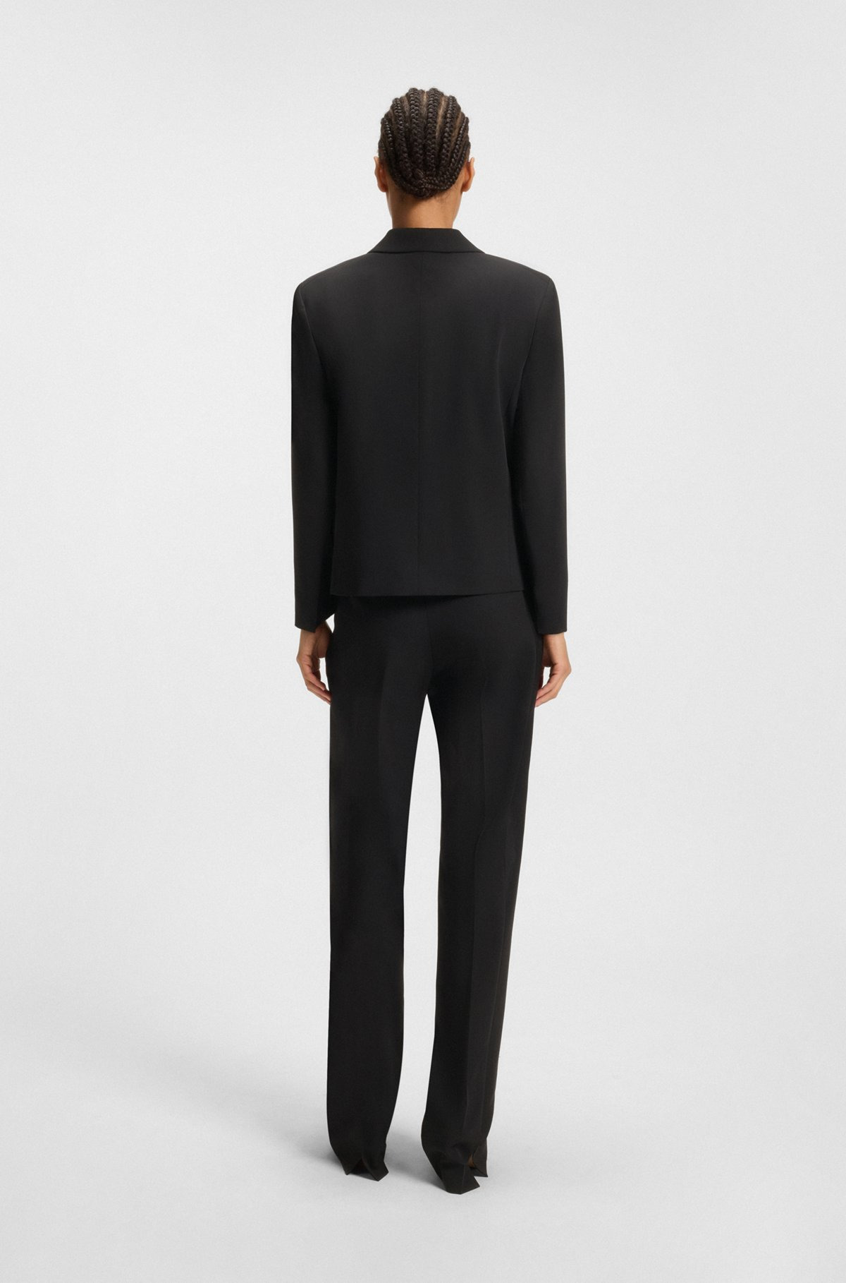 RELAXED-FIT TUXEDO BLAZER IN VIRGIN-WOOL TWILL - 4