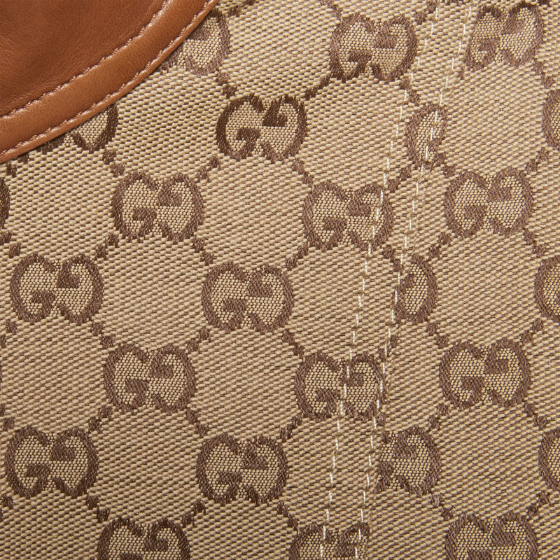 GG canvas jacket with leather trim 4