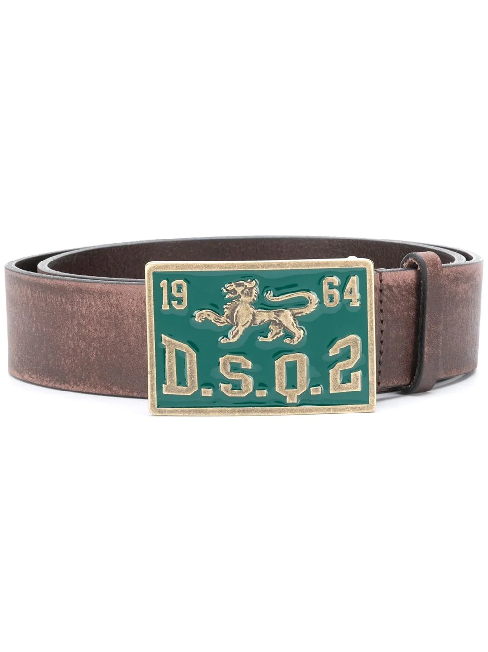 logo buckle belt - 1