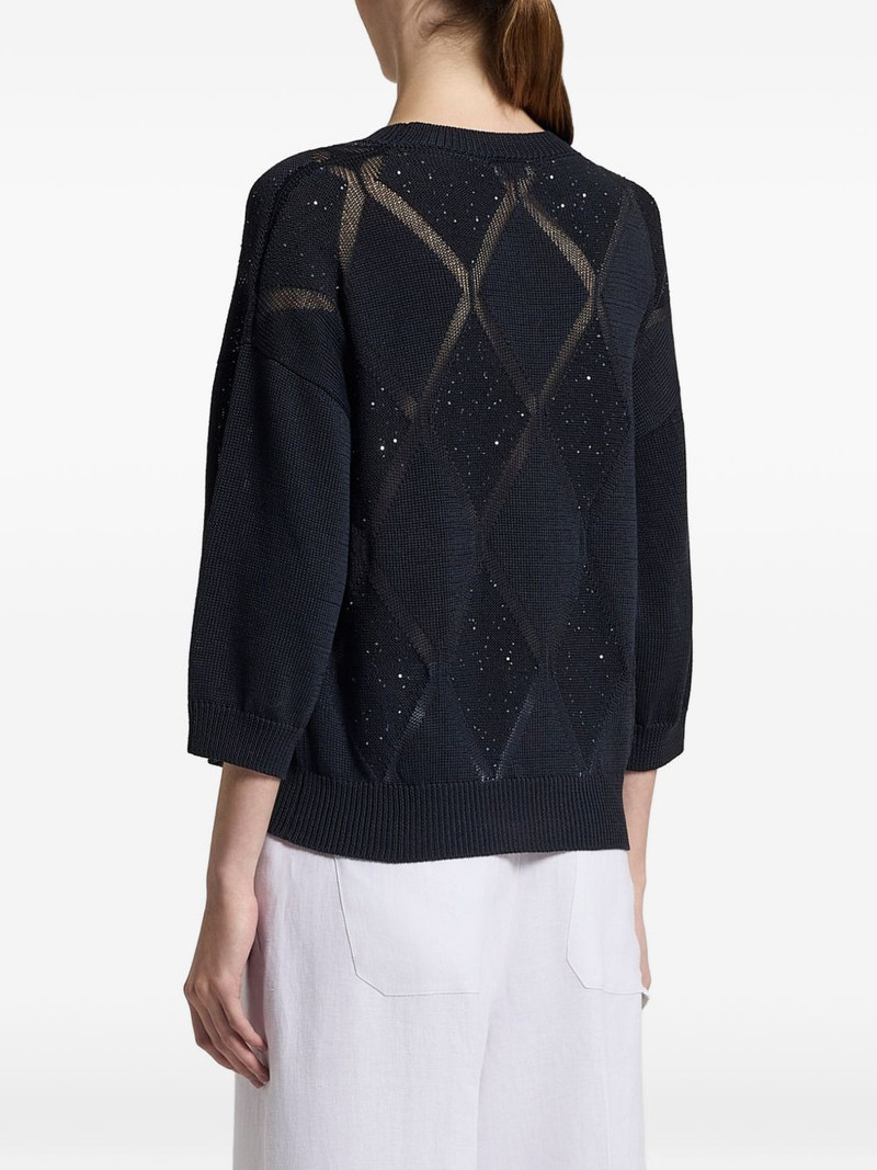 diamond knit jumper 3