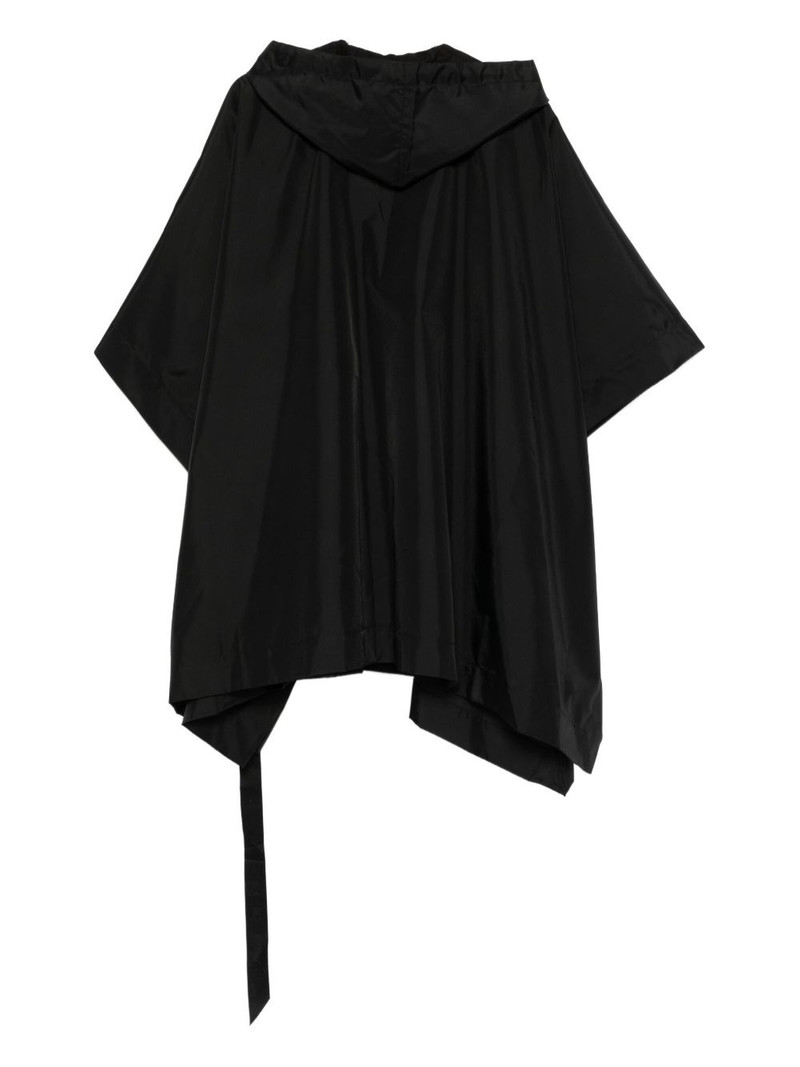 Rick Owens DRKSHDW cotton hooded cape outlook