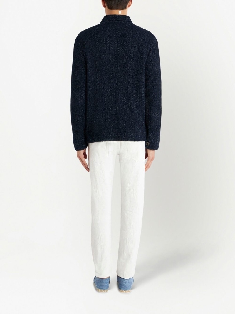 long-sleeve knitted shirt - 3