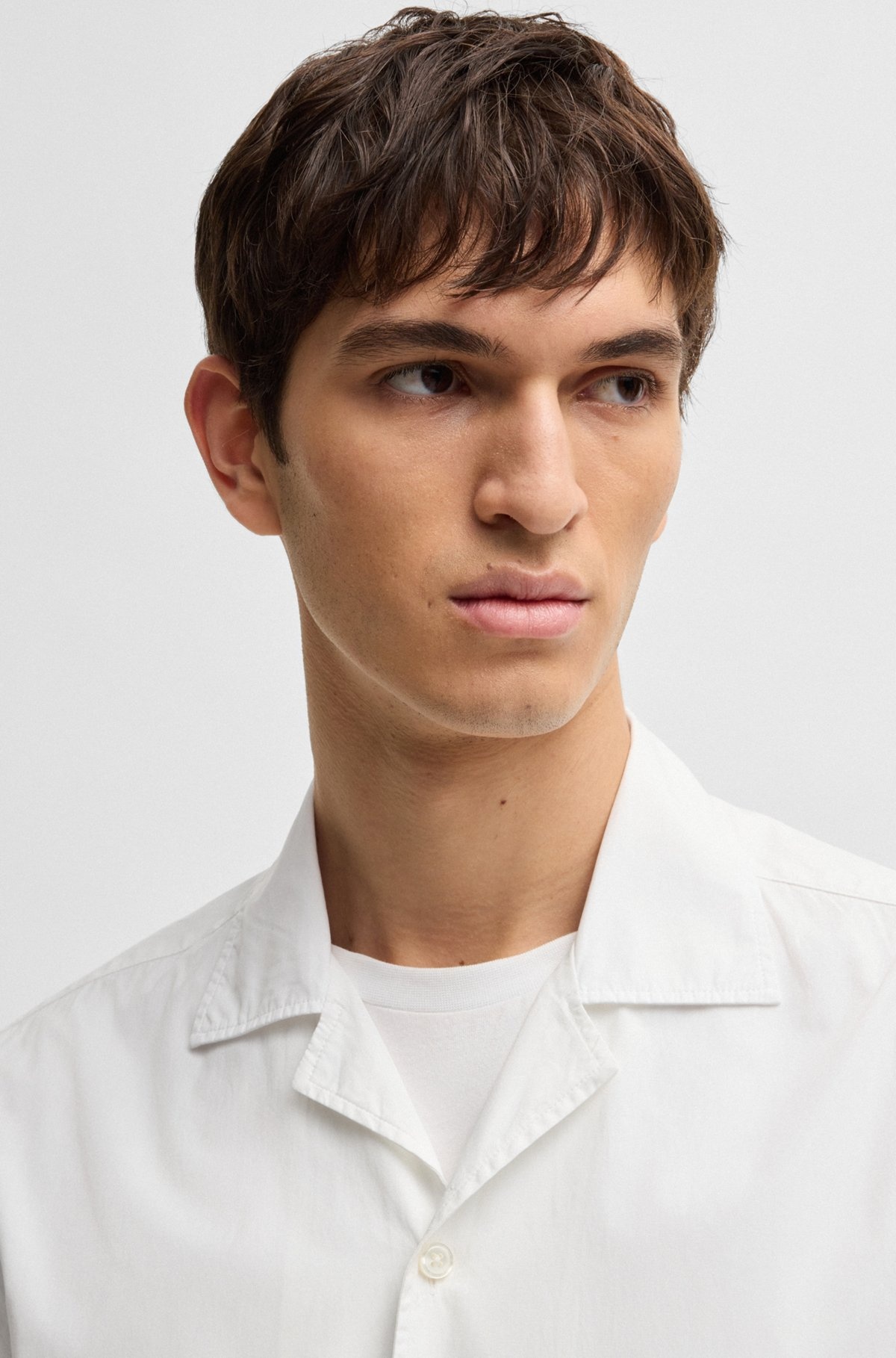 RELAXED-FIT SHIRT IN ITALIAN-MADE COTTON POPLIN - 3