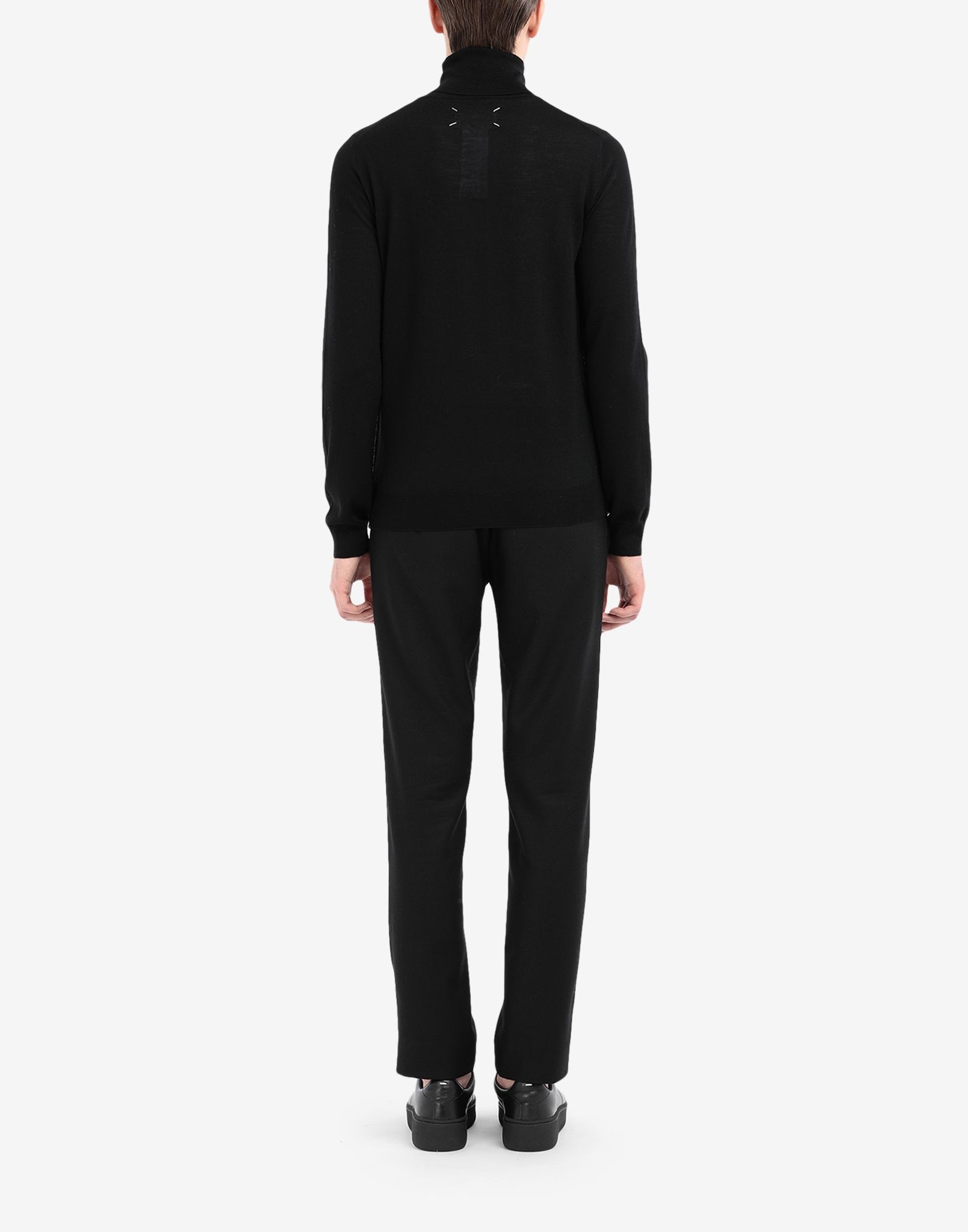 Piped turtleneck sweater - 4