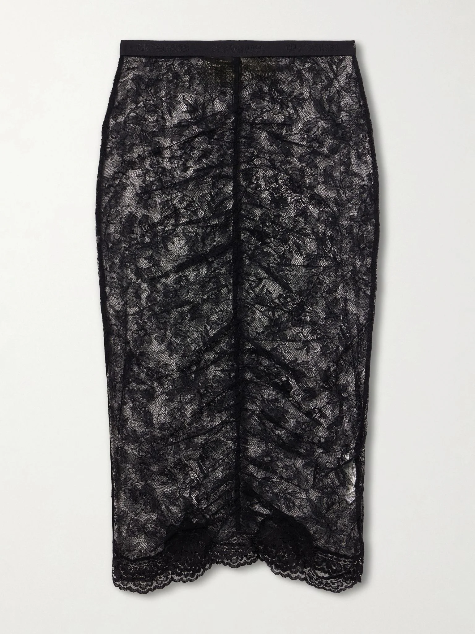 Lace midi skirt Black - 1
