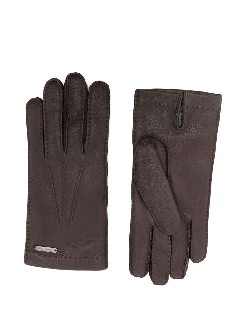 CORNELIANI leather gloves outlook