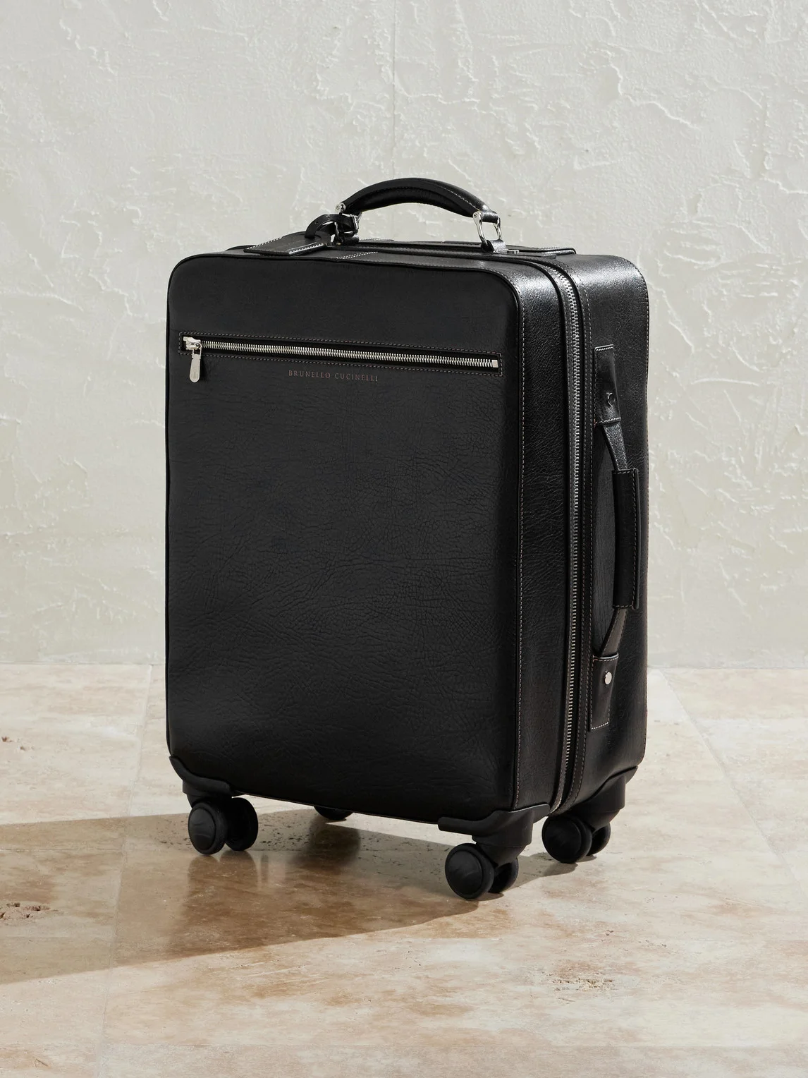 Full-Grain Leather Carry-On Suitcase - 1