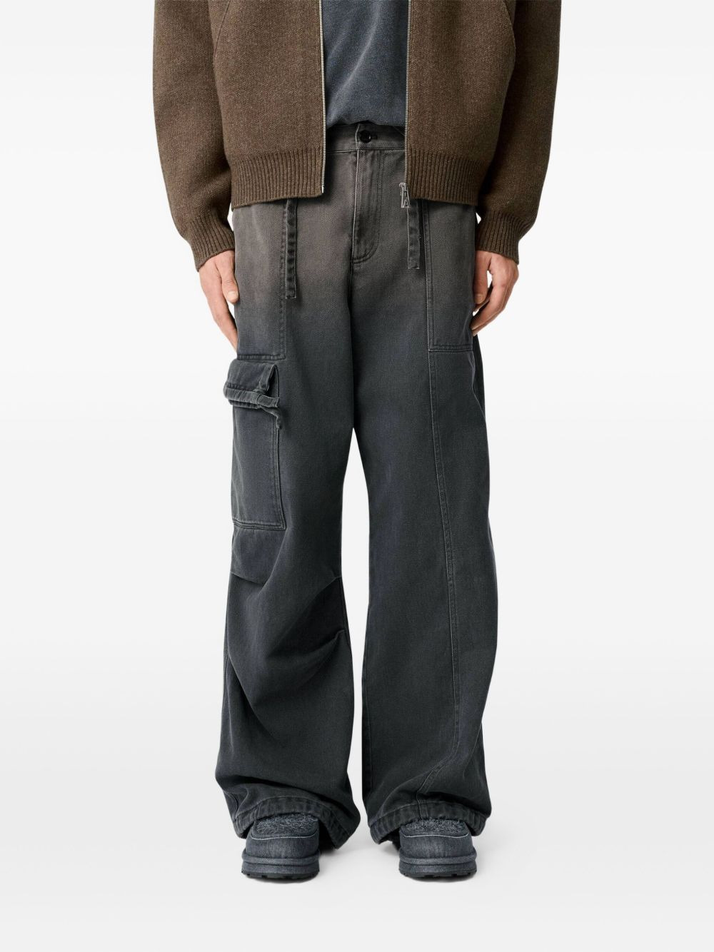 drawstring cargo trousers - 3