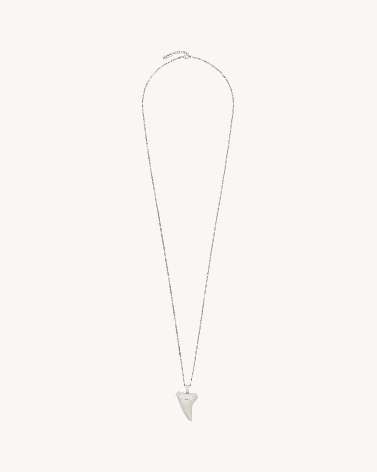 SHARK TOOTH NECKLACE IN METAL - 1