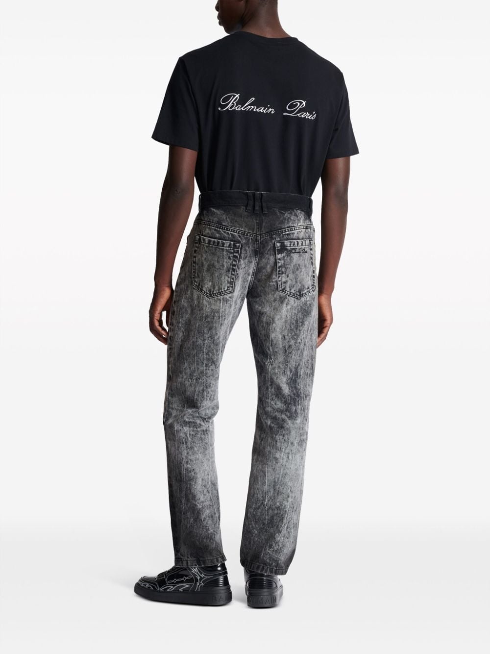 mid-rise straight-leg jeans - 4
